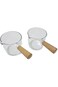 Turkish Yogurt with Wooden Handle for Sweets, Oils, Sauces 2 Pieces Turkish Made