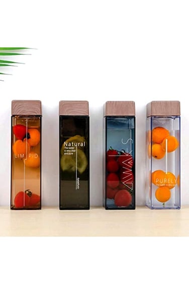 Cold Drinks Bottle Multicolored Modern Design 500ml (Brown)