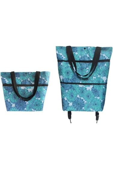 عربة تسوق قابلة للطي بعجلات، عربات تسوق عصرية وعملية، عربة بقالة بعجلات