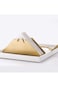 ELECDON Gold Napkin Holder Freestanding Steel Tissue Dispenser Paper Napkin Holder for Dining Table