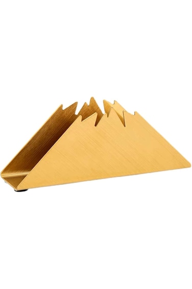 ELECDON Gold Napkin Holder Freestanding Steel Tissue Dispenser Paper Napkin Holder for Dining Table