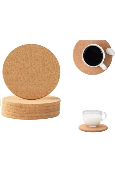 Cork Trivets for Hot Dishes, LBMT Cork Pot Holder for Hot Pots and Pans 6 Pack 8 Inch, Heat Resista