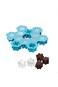 Aputue Ice Cube Tray, Snowflake Ice Mold Silicone Ice Mold 6 Different Snowflake Ice Cubes for Cock