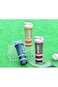 OctStory Shaker Bottle, 3-Layer Protein Shaker with powder and pill Storage Container,500ml/17oz, L