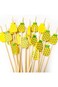 Bamboo Toothpicks, Cocktail Picks, Pineapple Toothpicks Appetizer Picks, 100 Pack 4.7 Inch Toothpic