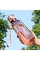X Spring 1L Sports Water Bottle - Leak Proof, BPA Free, Transparent Square Design for Gym, Camping,