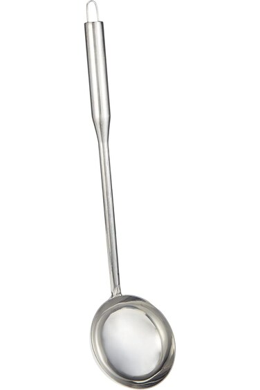 Raj Stainless Steel Laddle, 48 cm, RSSL06, Deep Ladle Soup, Milk Ladle, Curry Ladle