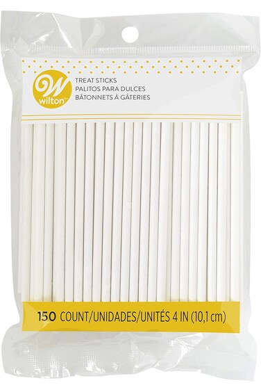 Wilton 4-Inch White Lollipop Sticks, Cake Pop Sticks, 150-Count