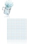 Sweet seven Blue Striped Paper Straws - 100 Pack - Party Drinking Straws for Celebrations, Weddings