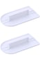 BinPhorm Cake Smoothers for Fondant,2 PCS Plastic Cake Icing Smoother Tool Marzipan Sugar Paste Pol