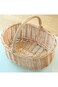 FOKFO Little Red Riding Hood Basket Hand Woven Picnic Bag Gift Basket Wicker Storage Basket Linen I