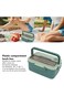 Tazweeq Lunch Box, 1500ml Heat Resistant Plastic Bento Box, Portable Lunch Containers with Chopstic
