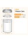 NALACAL Small Mason Jars 8oz - 8 Pack, Regular Mouth Mason Jar with Lids and Seal Bands, Glass Half