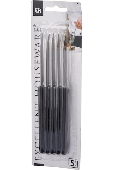 مجموعة سكاكين مطبخ كوبمان من 5 قطع، سكين طبخ للطماطم والفواكه، ومفرمة خضراوات، ومقشرة، من الفولاذ المقاوم للصدأ