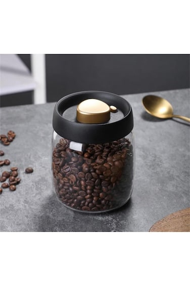 وعاء قهوة زجاجي سعة 500 مل مع غطاء صمام تفريغ