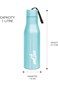 MILTON 1000ml Stainless Steel Water Bottle, Single-Walled, BPA-Free, Leak-Proof, Rust-Free,Easy to