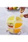 Drink Dispenser with Spout, Removable Plastic Juice Dispenser that Rotates 360&deg;,with Dust Cover and
