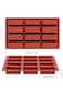 Joyzzz Chocolate Mold, 2 PCS Silicone Tray Chocolate Moulds, Rectangle Silicone Molds, Cake Pop Mol