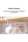 ALMEKAQUZ Hooks Hanging Cup Rack, Mug Hooks Under Cabinet, Iron Mug Cupboard Kitchen Multifunction