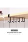 ALMEKAQUZ Hooks Hanging Cup Rack, Mug Hooks Under Cabinet, Iron Mug Cupboard Kitchen Multifunction