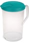 Sterilite 1 Gal. Round Pitcher Plastic Water Container, Blue Atoll, 6 Pack