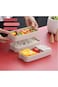 Minta Bento Box, 3-In-1 Lunch Box, Wheat Straw Lunch Container, With Spoon and Fork, High Capacity,