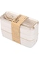Minta Bento Box, 3-In-1 Lunch Box, Wheat Straw Lunch Container, With Spoon and Fork, High Capacity,