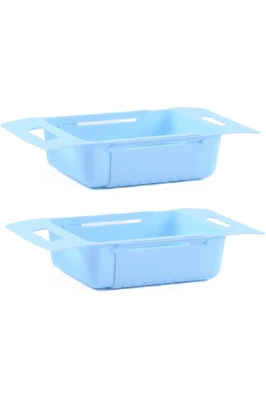 Drain Basket Retractable Adjustable Sink Wash Fruit Vegetable Baskets Household Kitchen Wash Basins