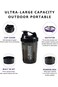 Greneric Protein Shaker Bottle - Sports Water Bottle - Non Slip 3 Layer Twist off 3oz Cups with Pil