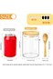Glass Jars with Airtight Lid and Spoon,Glass Food Storage Jars Containers,Overnight Oats Containers