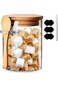 Glass Jars with Airtight Lid and Spoon,Glass Food Storage Jars Containers,Overnight Oats Containers