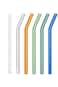Reusable Glass Drinking Straws Eco-Friendly High Borosilicate Glass Straws for Smoothies, Milkshake
