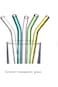Reusable Glass Drinking Straws Eco-Friendly High Borosilicate Glass Straws for Smoothies, Milkshake