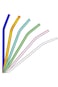 Reusable Glass Drinking Straws Eco-Friendly High Borosilicate Glass Straws for Smoothies, Milkshake