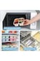 SupWolf 4 Pack Divided Bento Snack Box - 4 Compartments Meal Prep Containers, Reusable Food Storage