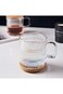 Yalucky Clear Iridescent Coffee Mug with Lid and Sakura Spoon Tea Cups Glass Mugs Pretty Cute Mug f