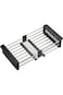 KUYING Dish Drying Rack, Adjustable Stainless Steel Drainer Basket Drain Tray for Dish Vegetable Fr