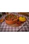 Luksyol Handmade Clay Cooking Pot With Lid - 13 Inches Terracotta Cookware, Stove Top and Oven Safe