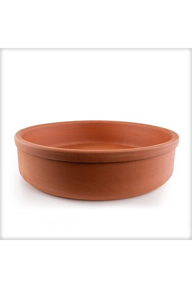 Luksyol Handmade Clay Cooking Pot With Lid - 13 Inches Terracotta Cookware, Stove Top and Oven Safe
