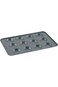 Betty Crocker Bun Tray 12 Cup Thickness 0.4Mm Dark Grey 32.7X22.2X1.8Cm BC1091