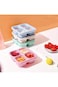 RCCO 4 Pack Bento Snack Containers Set, Reusable Bento Boxes Kids with 4 Compartments, Wheat Straw