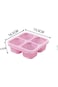 RCCO 4 Pack Bento Snack Containers Set, Reusable Bento Boxes Kids with 4 Compartments, Wheat Straw