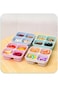 RCCO 4 Pack Bento Snack Containers Set, Reusable Bento Boxes Kids with 4 Compartments, Wheat Straw