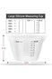 Resin Measuring Cups 250ml, Gartful 3PCS Large Silicone Resin Mixing &amp; Pouring Cups, Reusable Easy