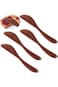 ALMEKAQUZ Wooden Butter Knife, 6 Inch Jam Spreader Knives, Jelly Cheese Spreaders Reddish Brown Con