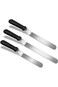 Khazna Palette Knife For Baking,Palette Icing Knife Angled Spatula Set Of 3 Stainless Steel Icing T
