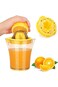 Tazweeq Hand Citrus Juicer, 3.4 x 5.1x 15.9 Inches, Manual Lemon Squeezer, 600ml (20 ounces) Capaci