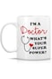 كوب ريتريز المضحك - أنا طبيب، ما هي قوتك الخارقة؟ أكواب قهوة خزفية سعة ١١ أونصة - مضحكة وساخرة