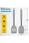 ALMEKAQUZ 2Pcs Silicone Spatula,Silicone Cooking Spatula,Non Stick Spatula,Heat Resistant Rubber Fr
