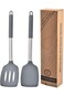 ALMEKAQUZ 2Pcs Silicone Spatula,Silicone Cooking Spatula,Non Stick Spatula,Heat Resistant Rubber Fr